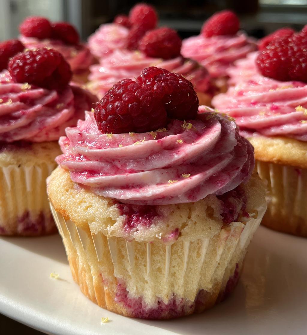 raspberry lemon heaven cupcakes - detail 1