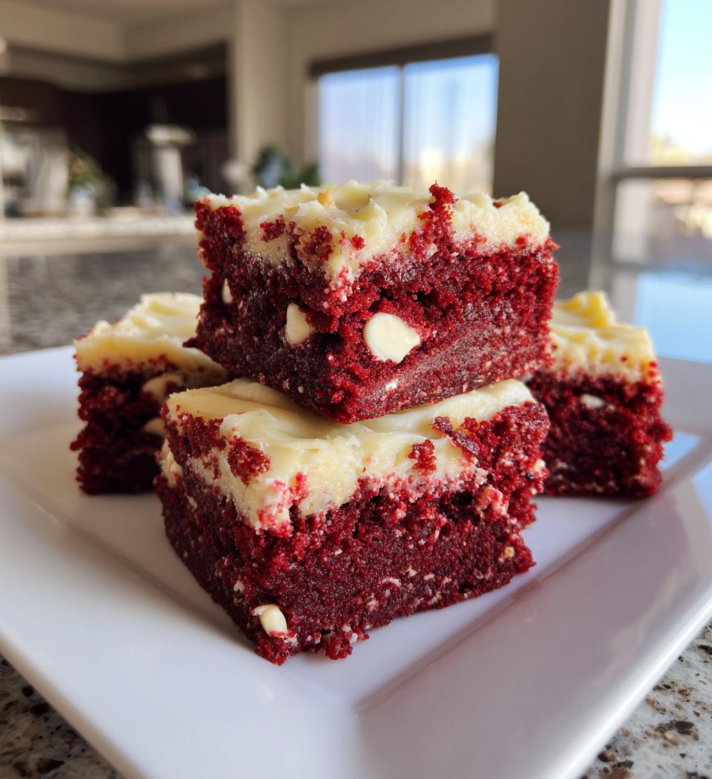 red velvet cookie bars - detail 1