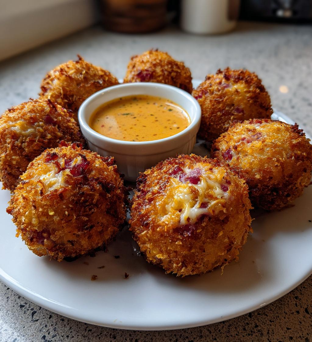 reuben balls with spicy thousand island dipping sauce 2