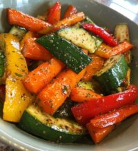 roasted air fryer vegetables