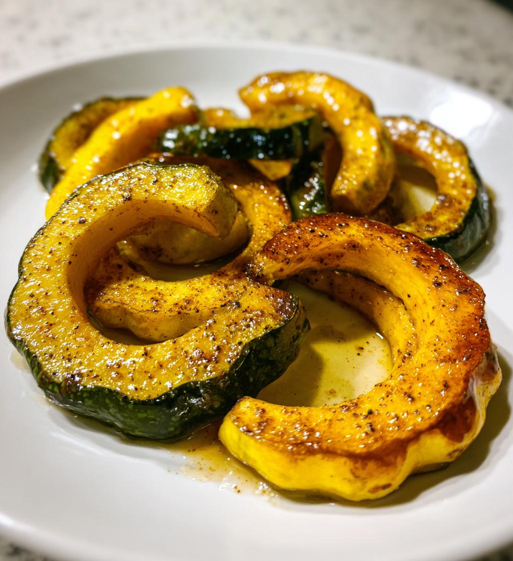 roasted delicata squash - detail 1