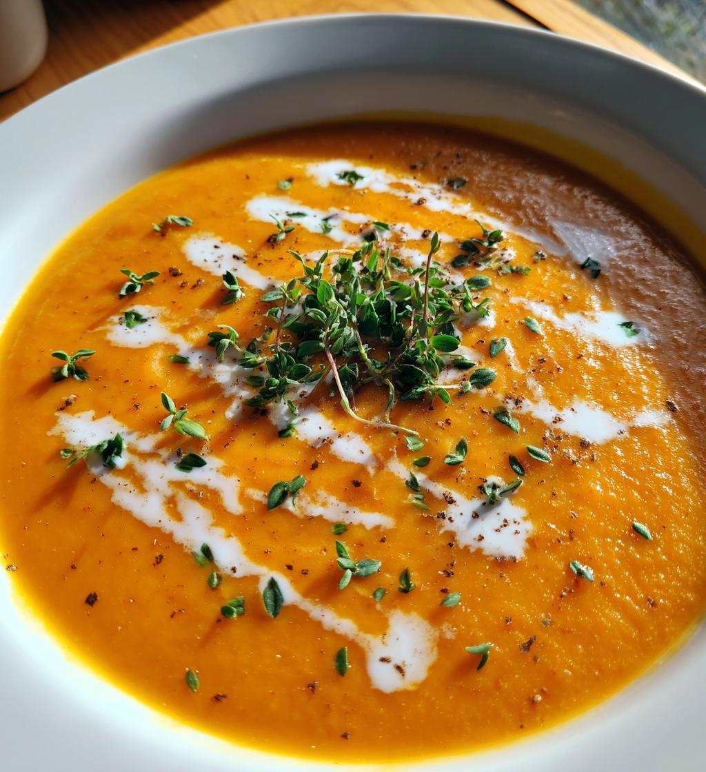 roasted pumpkin soup - detail 1