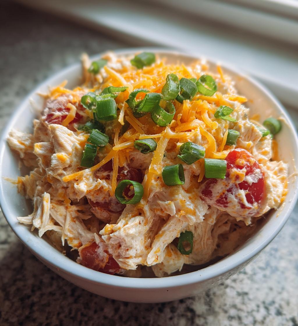 rotel chicken salad dip - detail 1