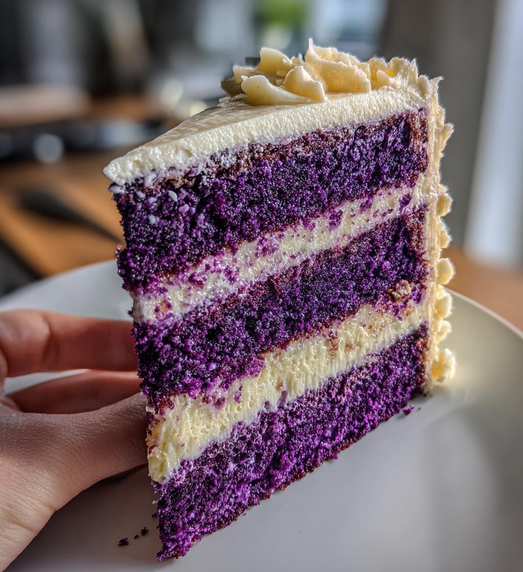 royal purple velvet cake - detail 1