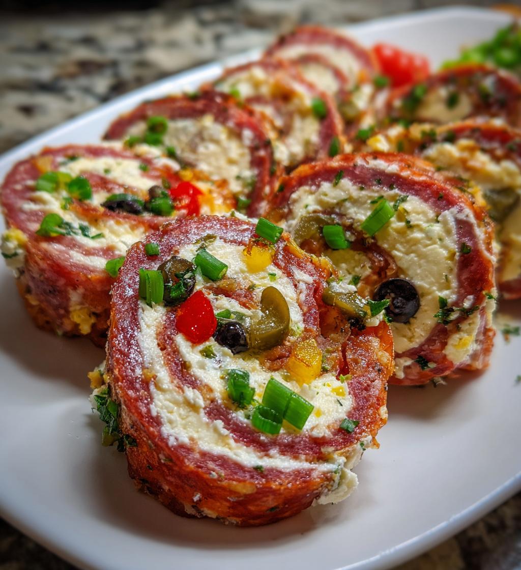 salami roll ups - detail 1