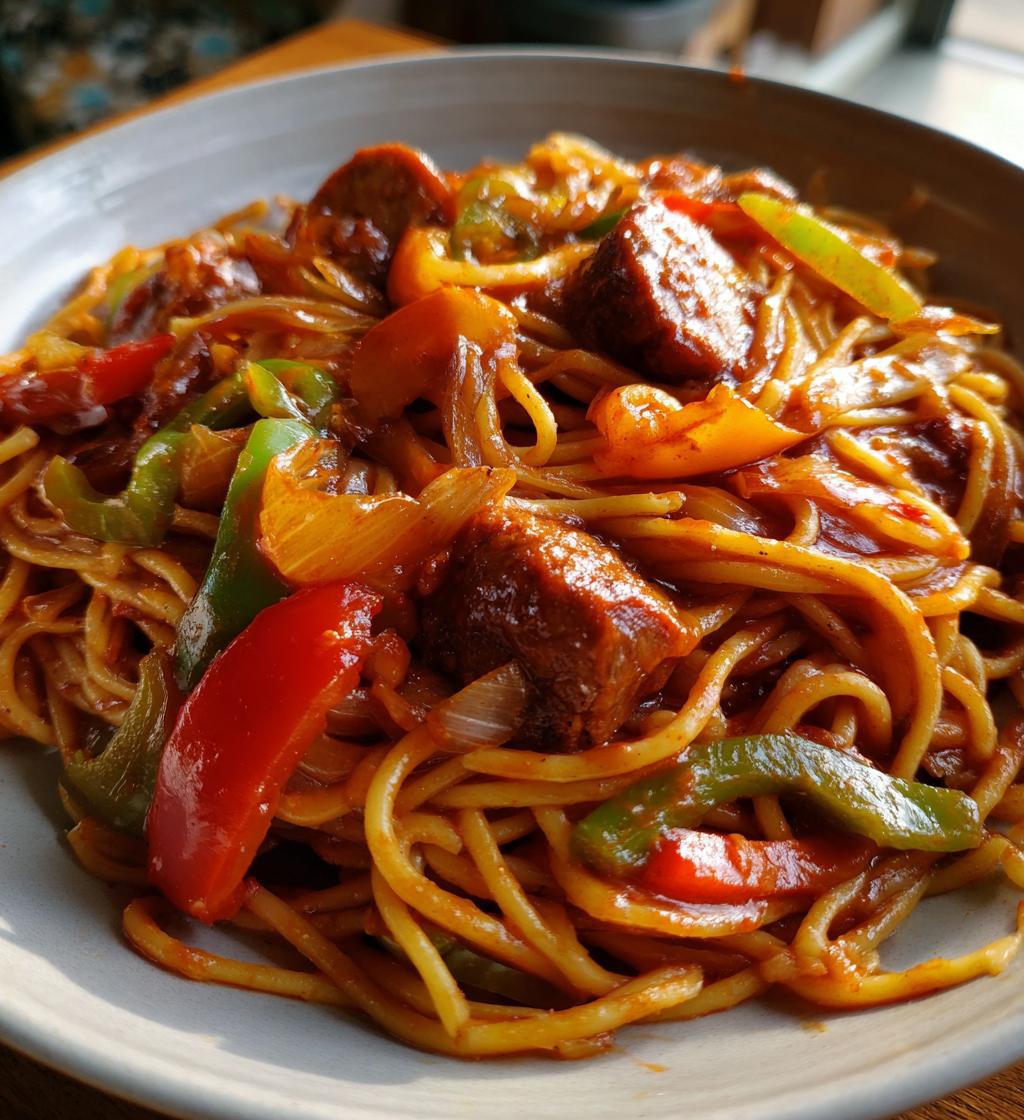 sausage and peppers pasta
