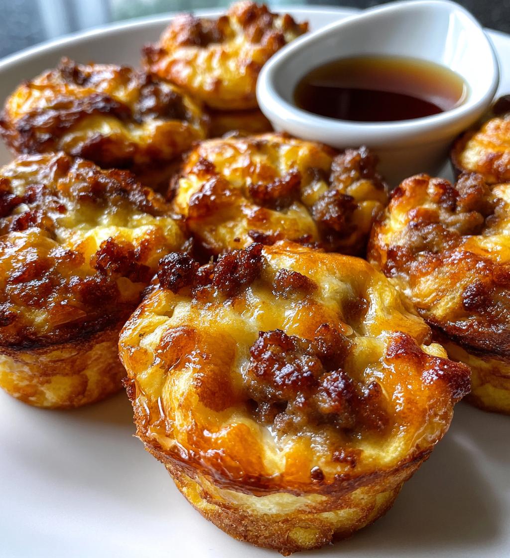 sausage pancake bites - detail 1