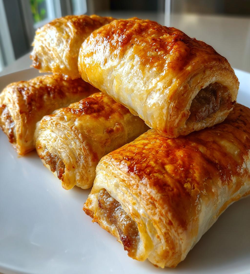 sausage rolls appetizer recipe - detail 1