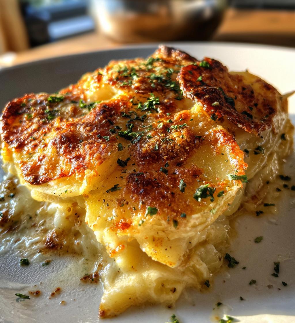 scalloped potatoes - detail 1