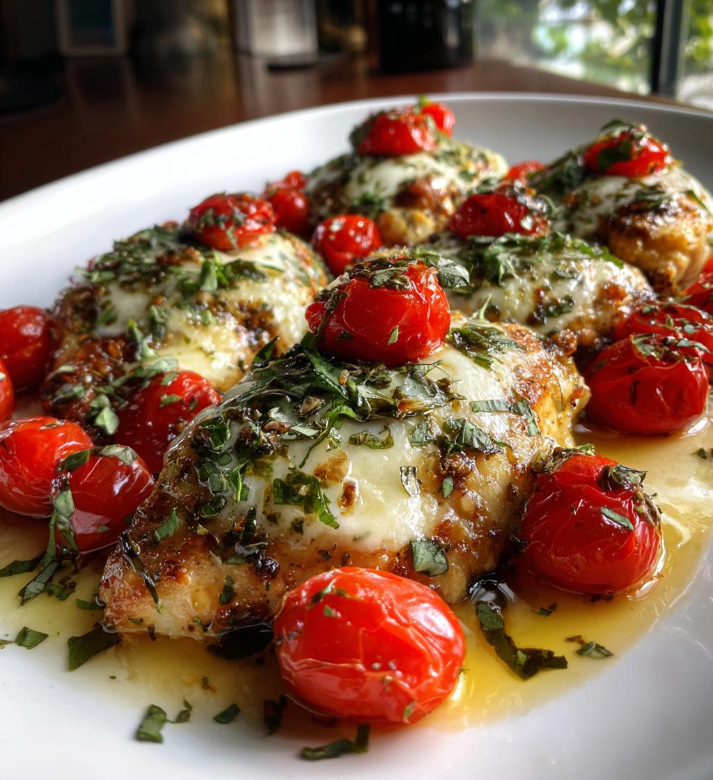 sheet pan caprese chicken