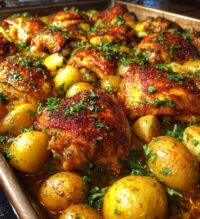 sheet pan chicken and potatoes
