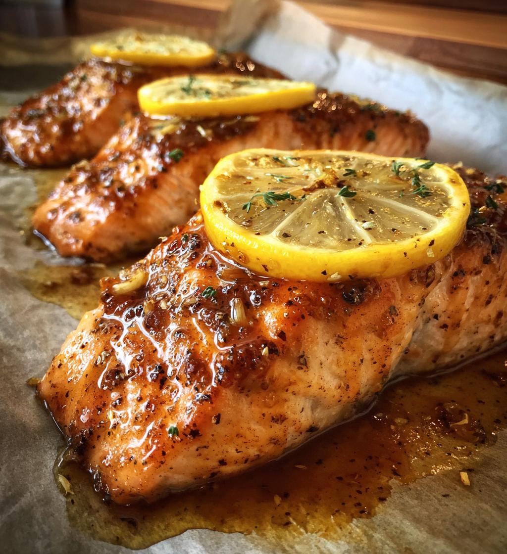 sheet pan maple dijon glazed salmon - detail 1