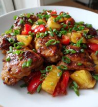 sheet pan teriyaki chicken and pineapple