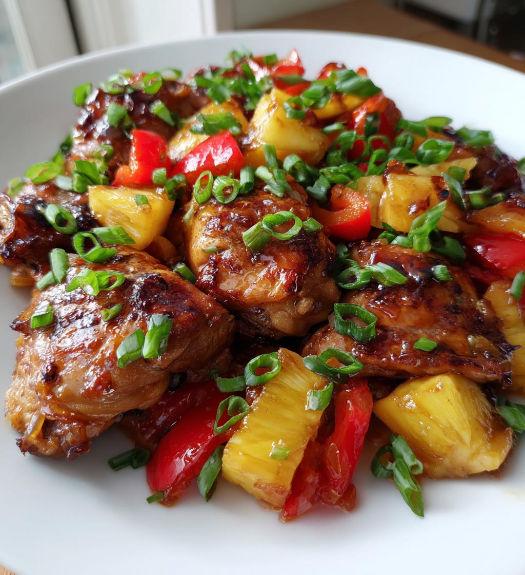 sheet pan teriyaki chicken and pineapple