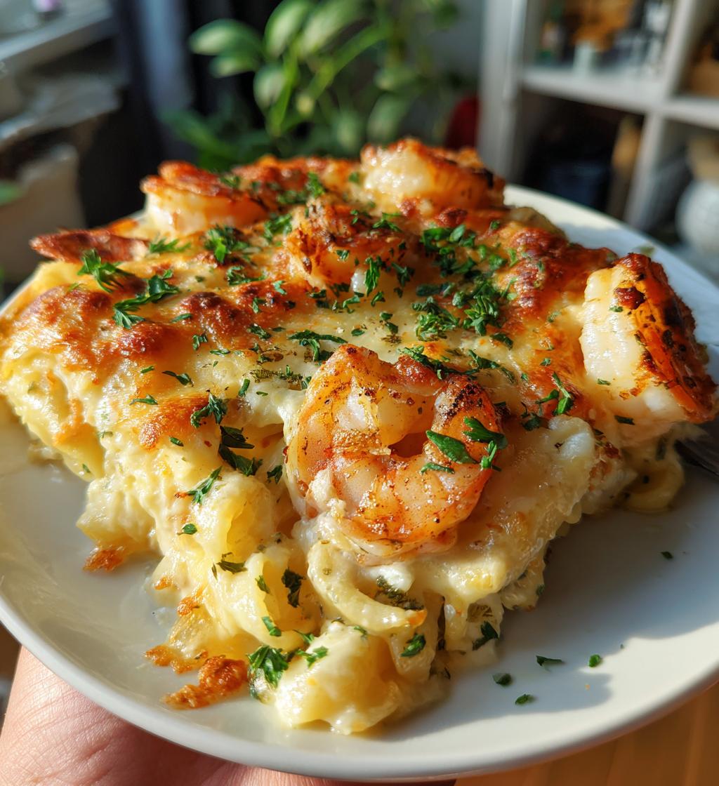 shrimp scampi pasta bake