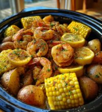 slow cooker southern shrimp boil
