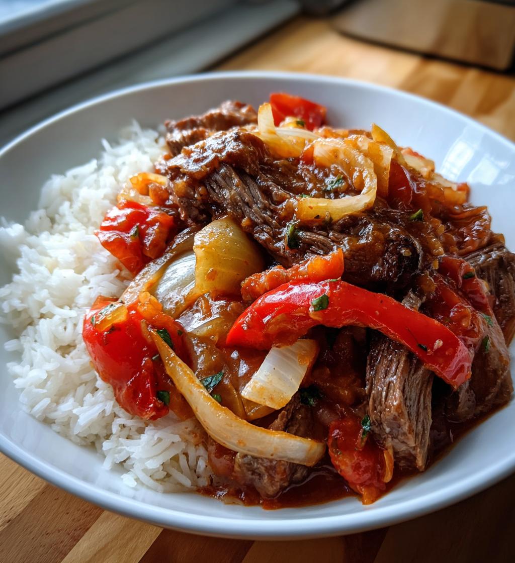 slow cooker swiss steak - detail 1