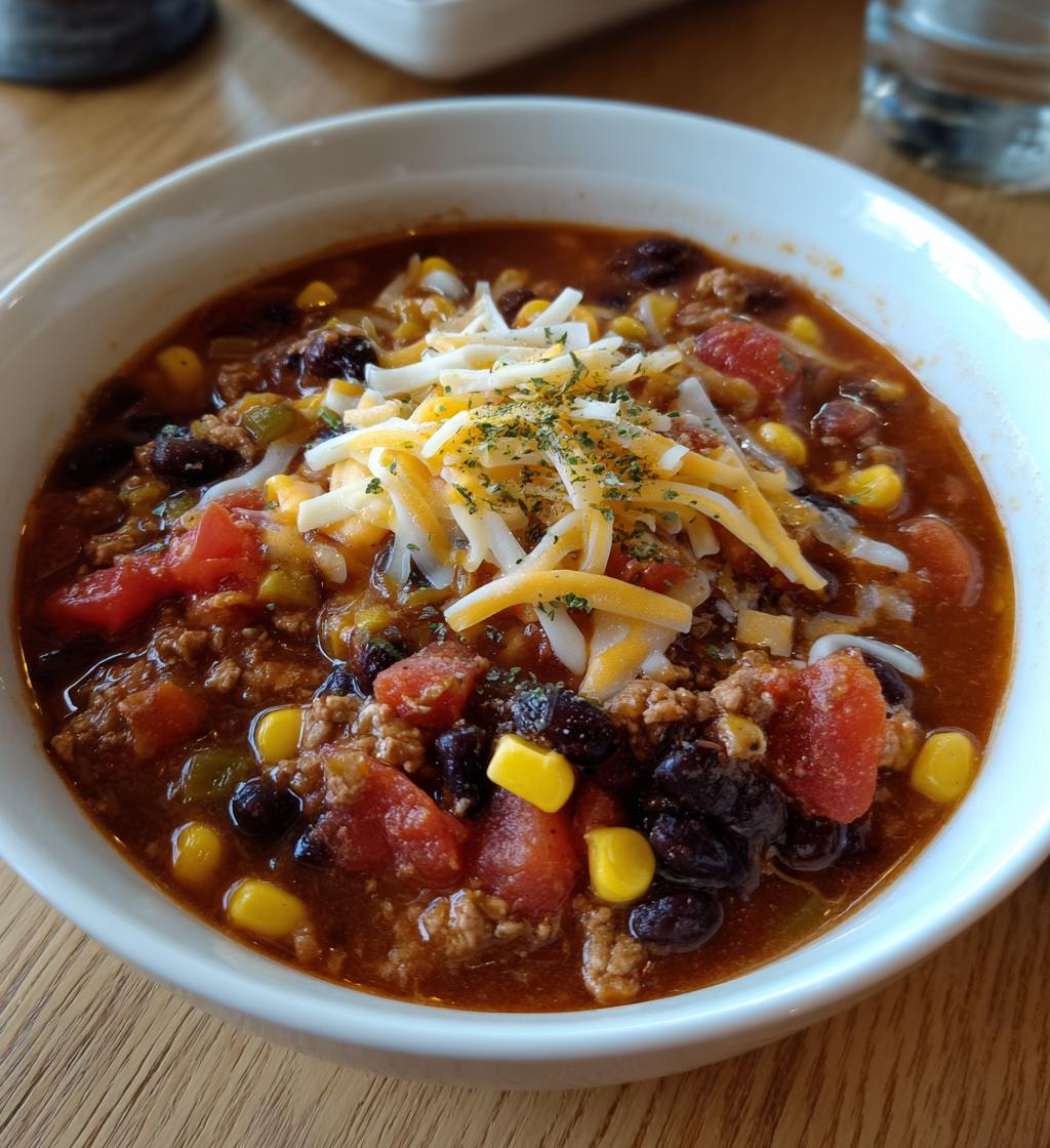 slow cooker tex mex taco soup