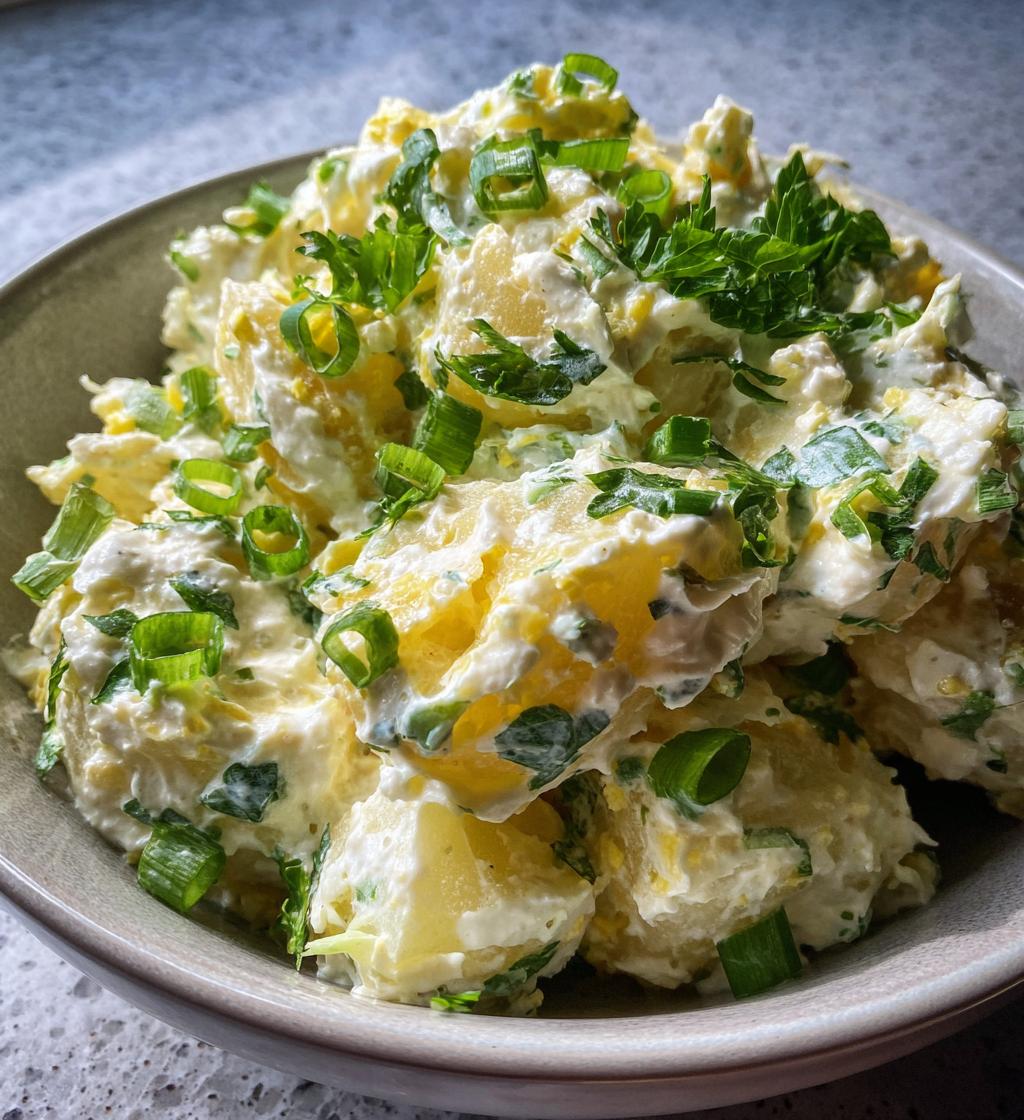 smashed potato salad - detail 1