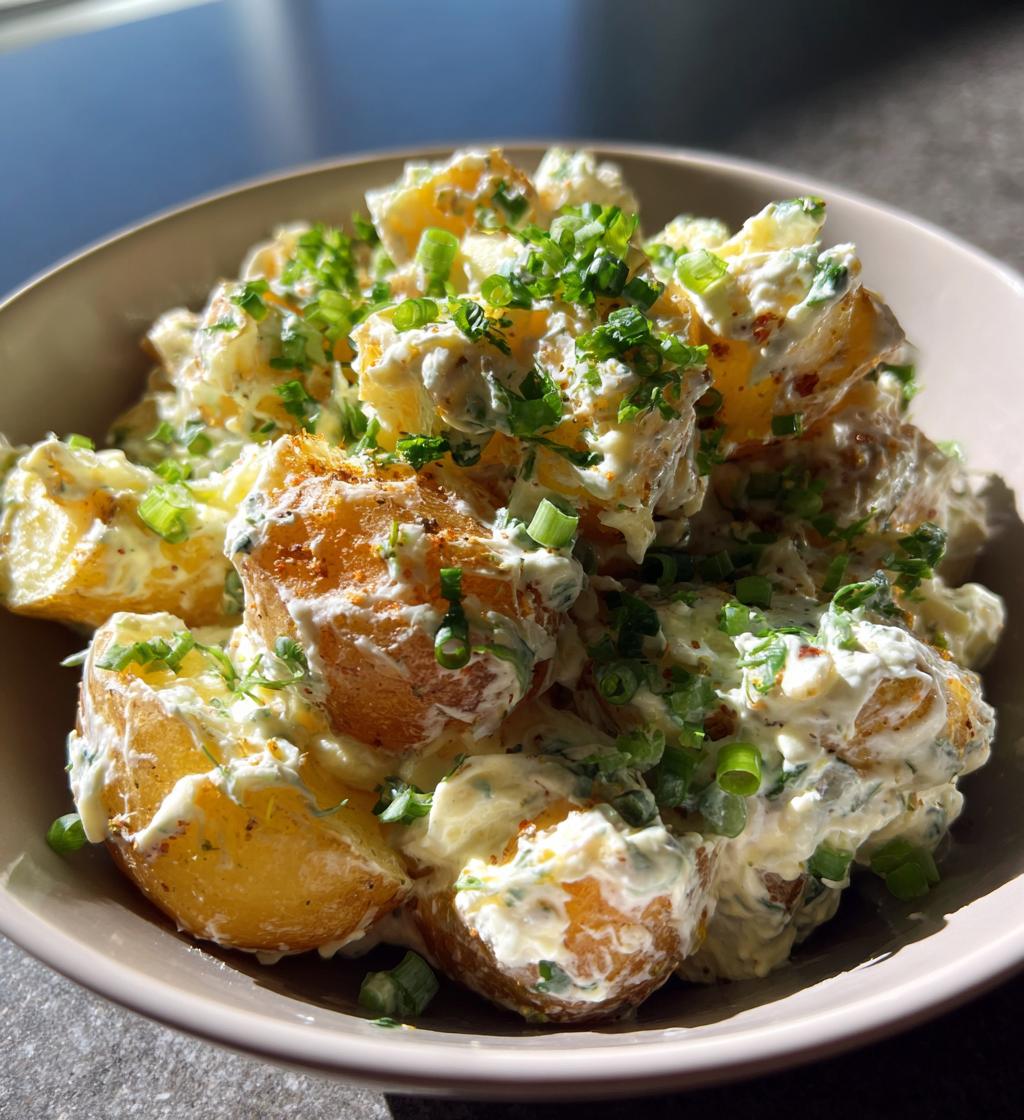 smashed potato salad