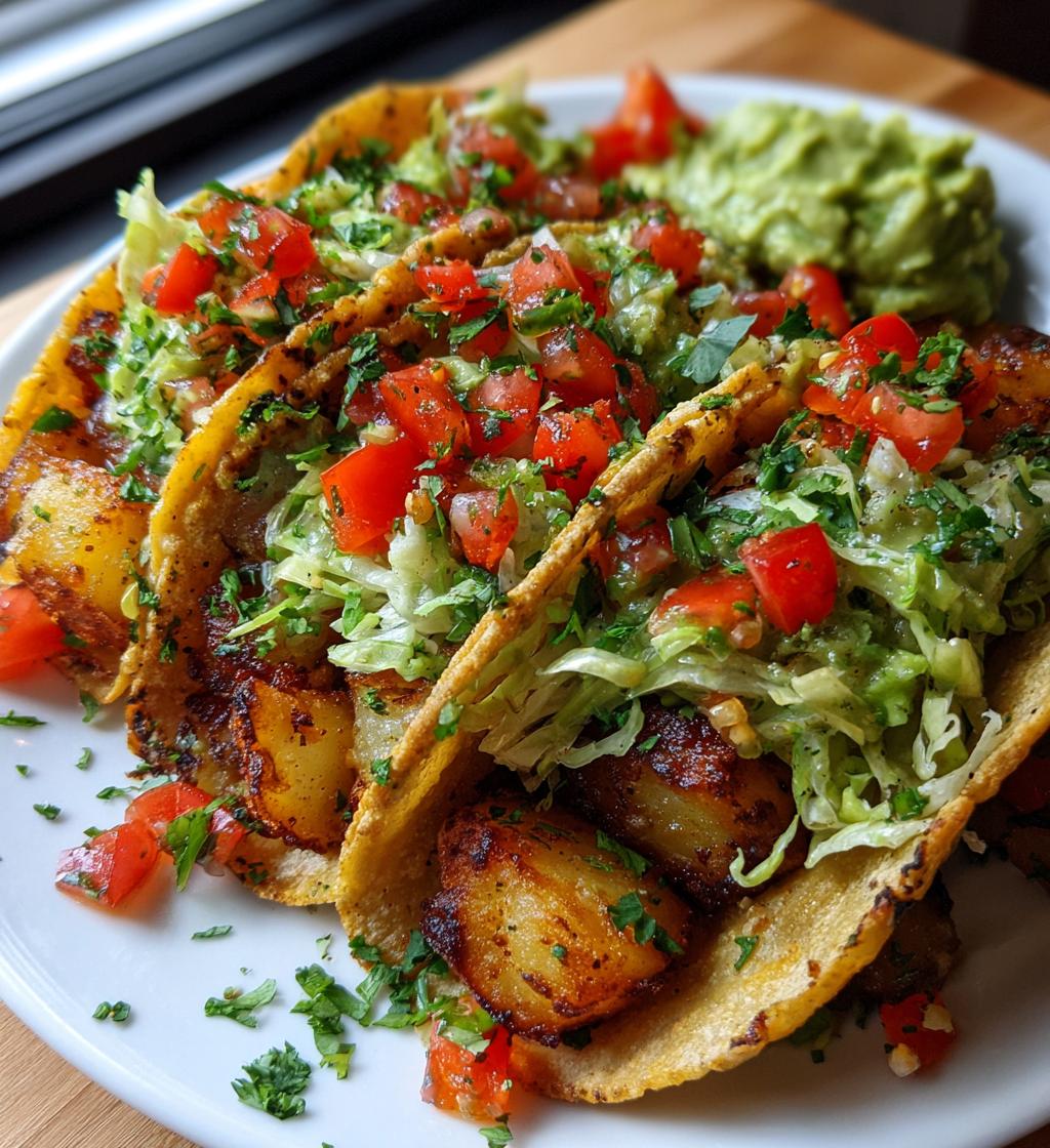 smashed potato tacos