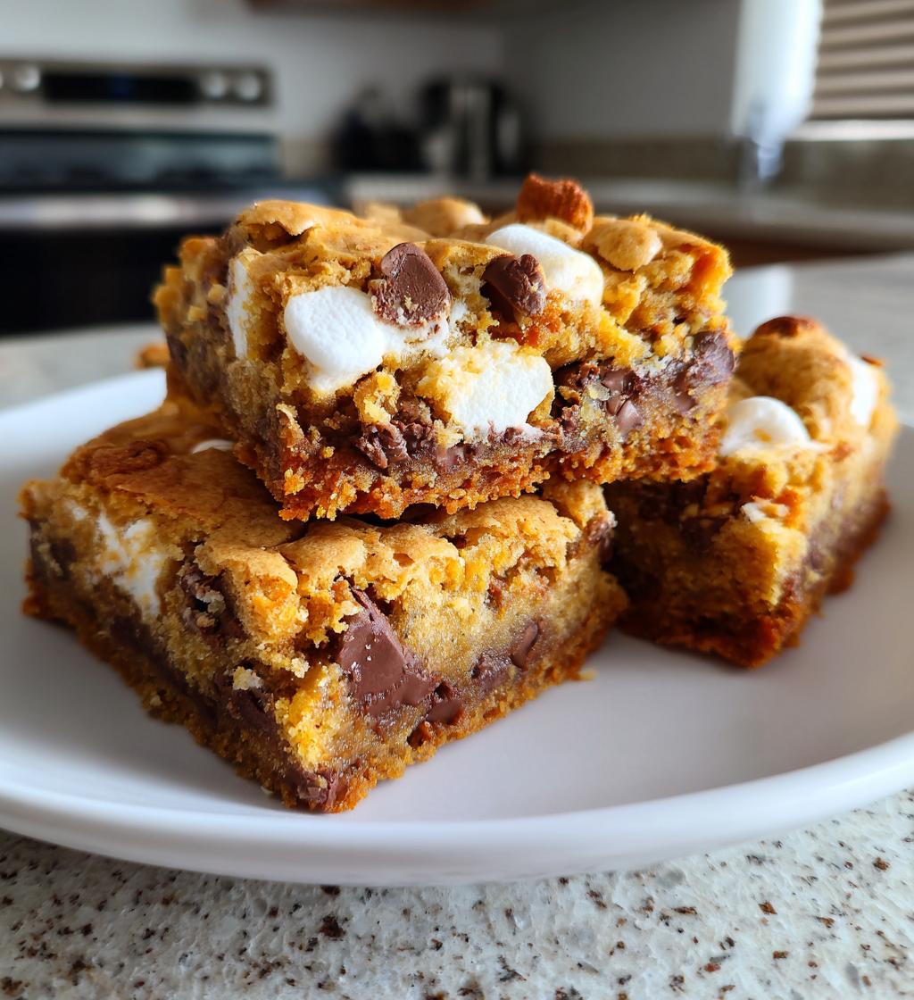 smores cookie bars - detail 1