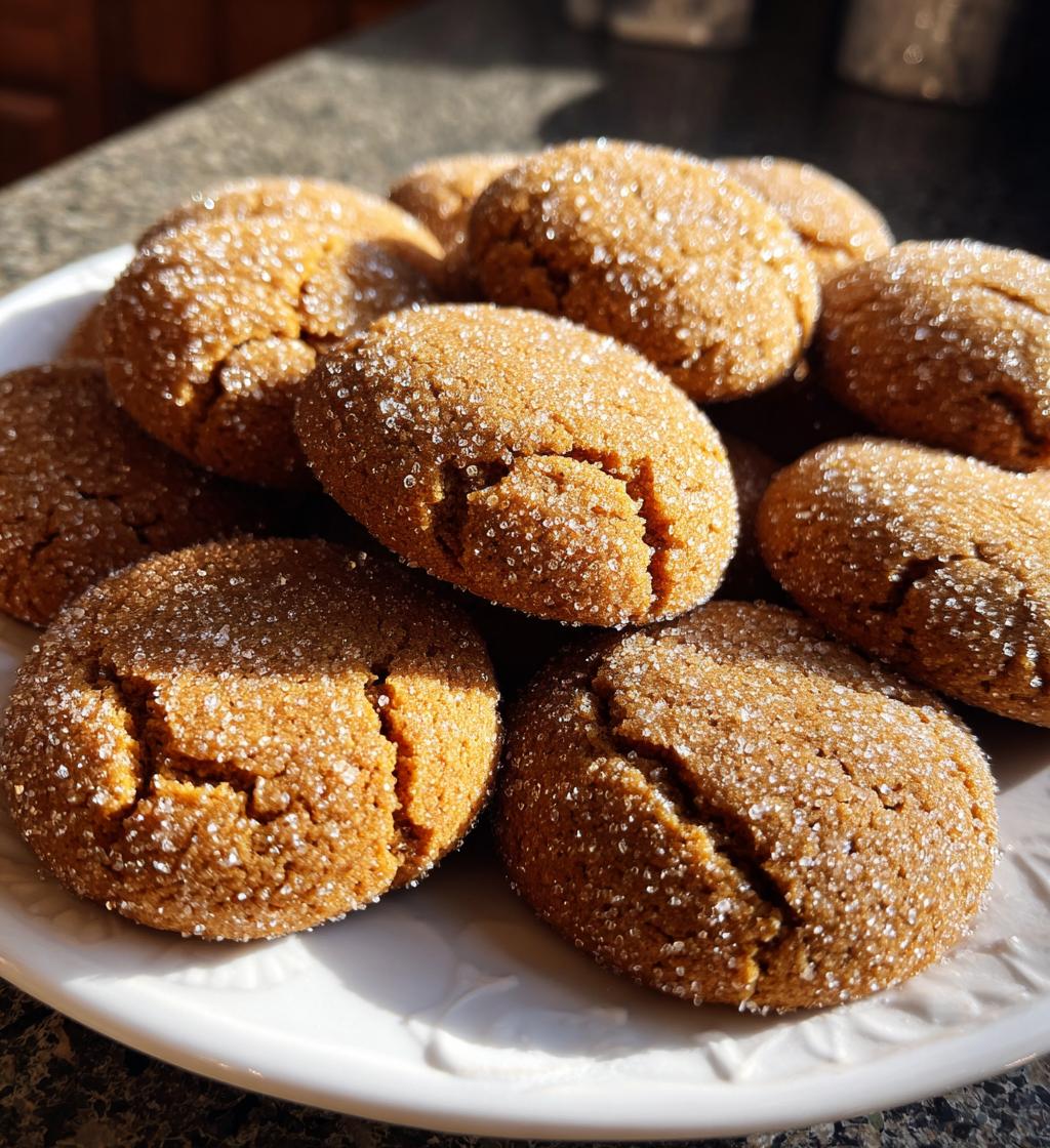 soft and chewy ginger snaps - detail 1