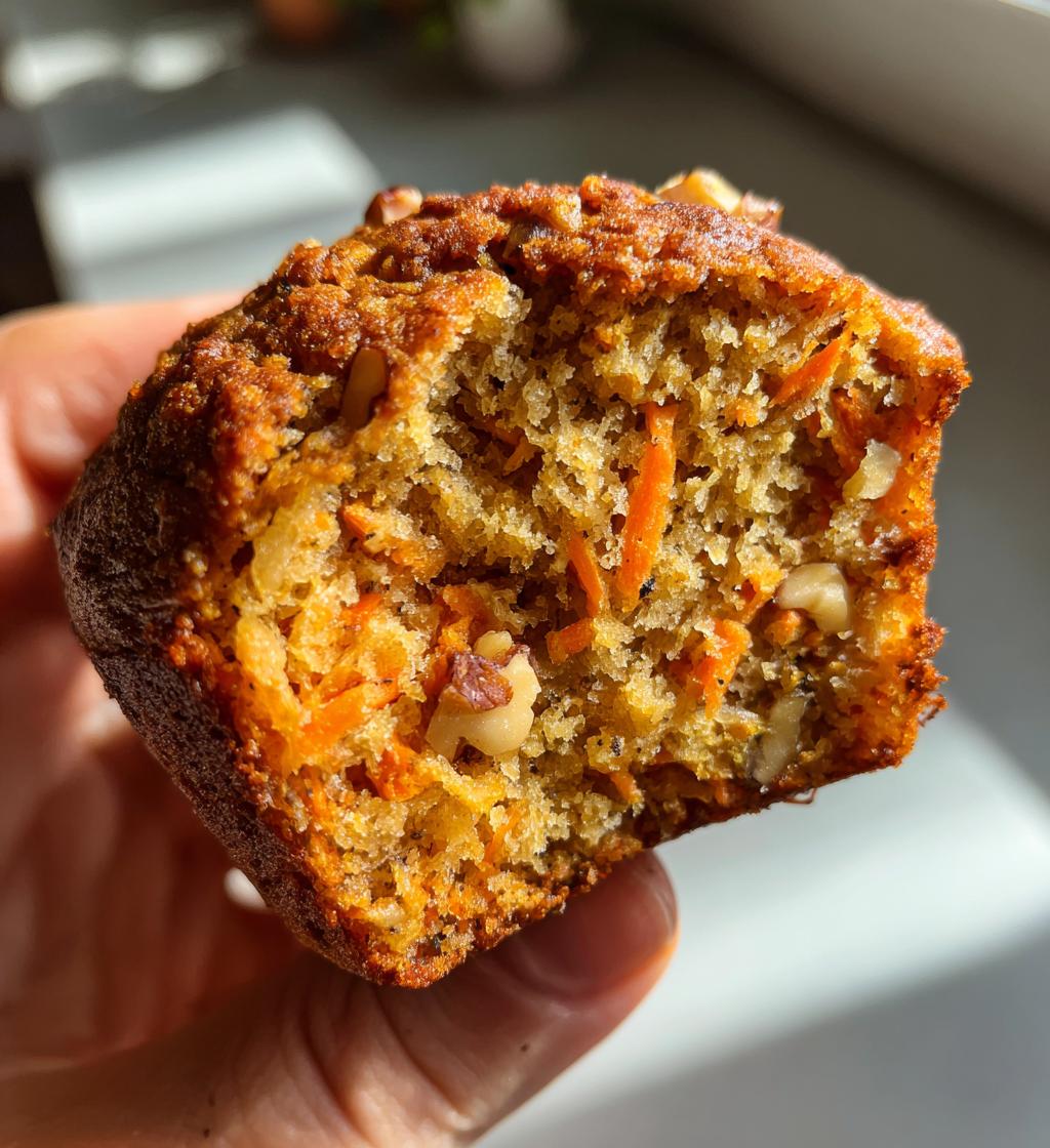 soft moist carrot muffins - detail 1