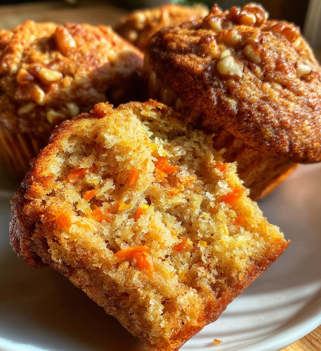 soft moist carrot muffins
