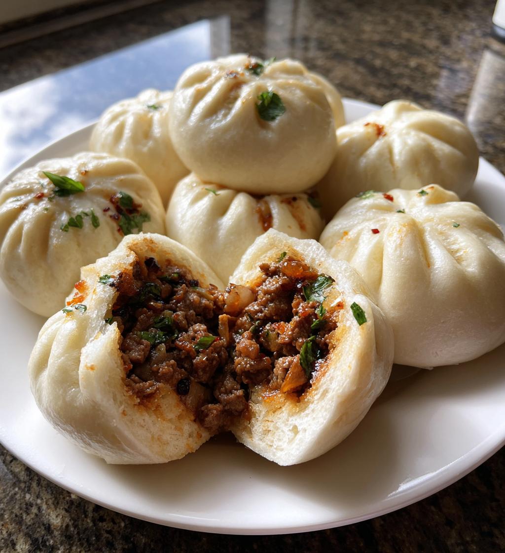 soft steamed beef buns - detail 1