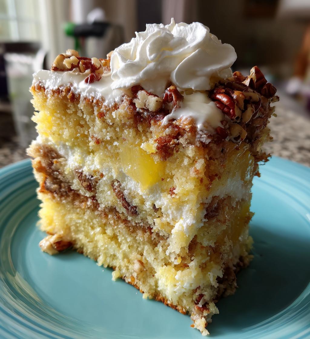 southern creamy pineapple pecan cake recipe