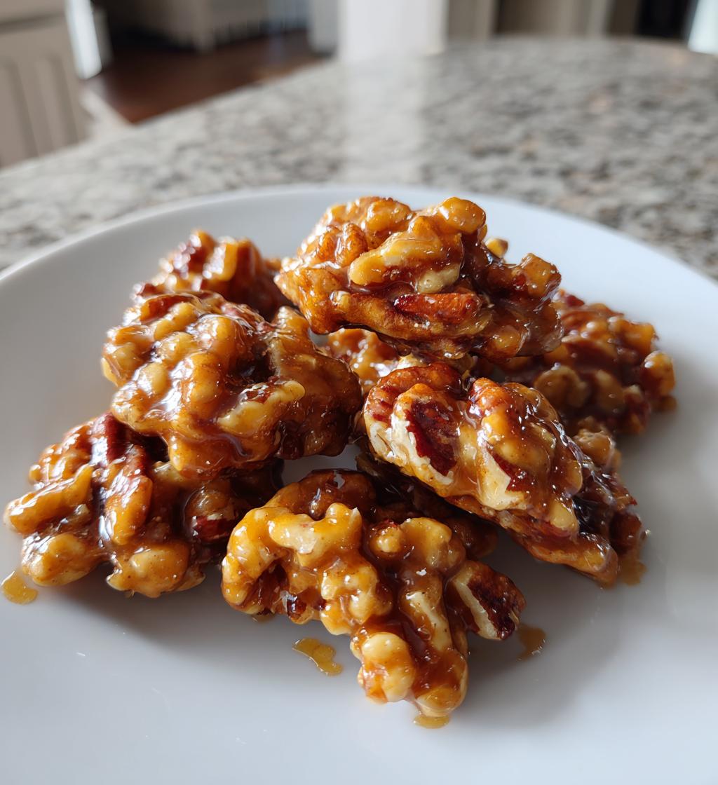 southern pecan praline clusters - detail 1