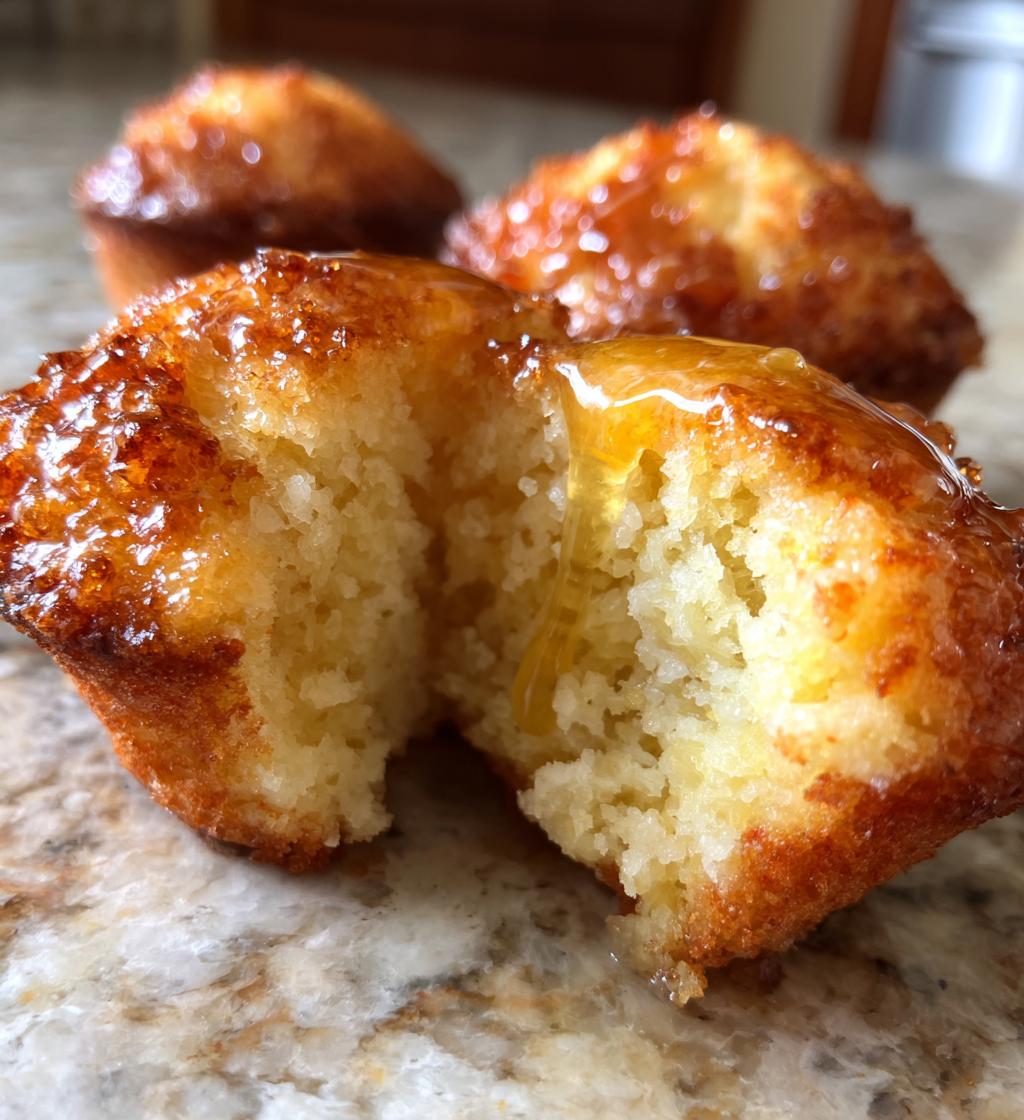 southern style honey butter cornbread poppers - detail 1