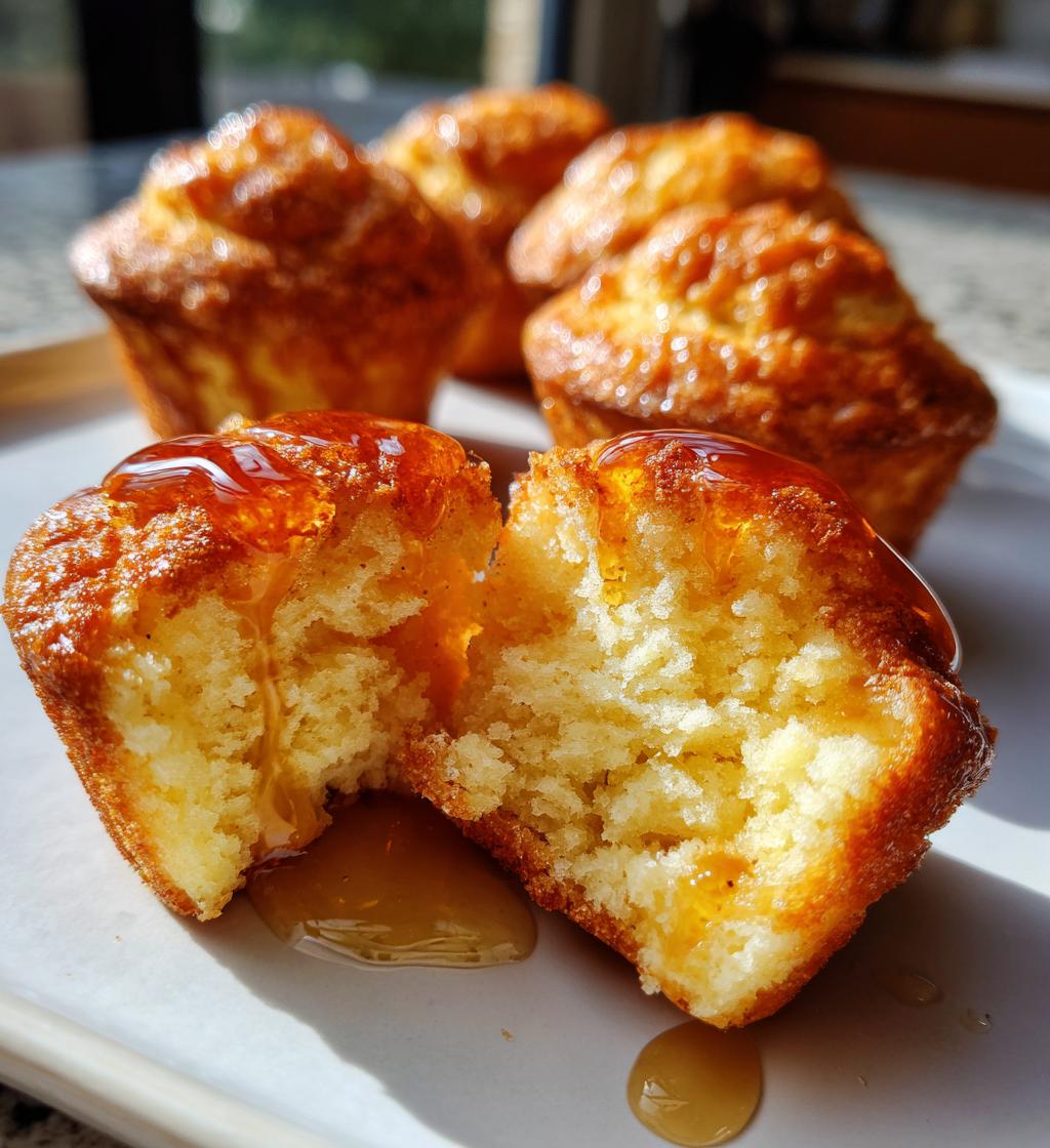 southern style honey butter cornbread poppers
