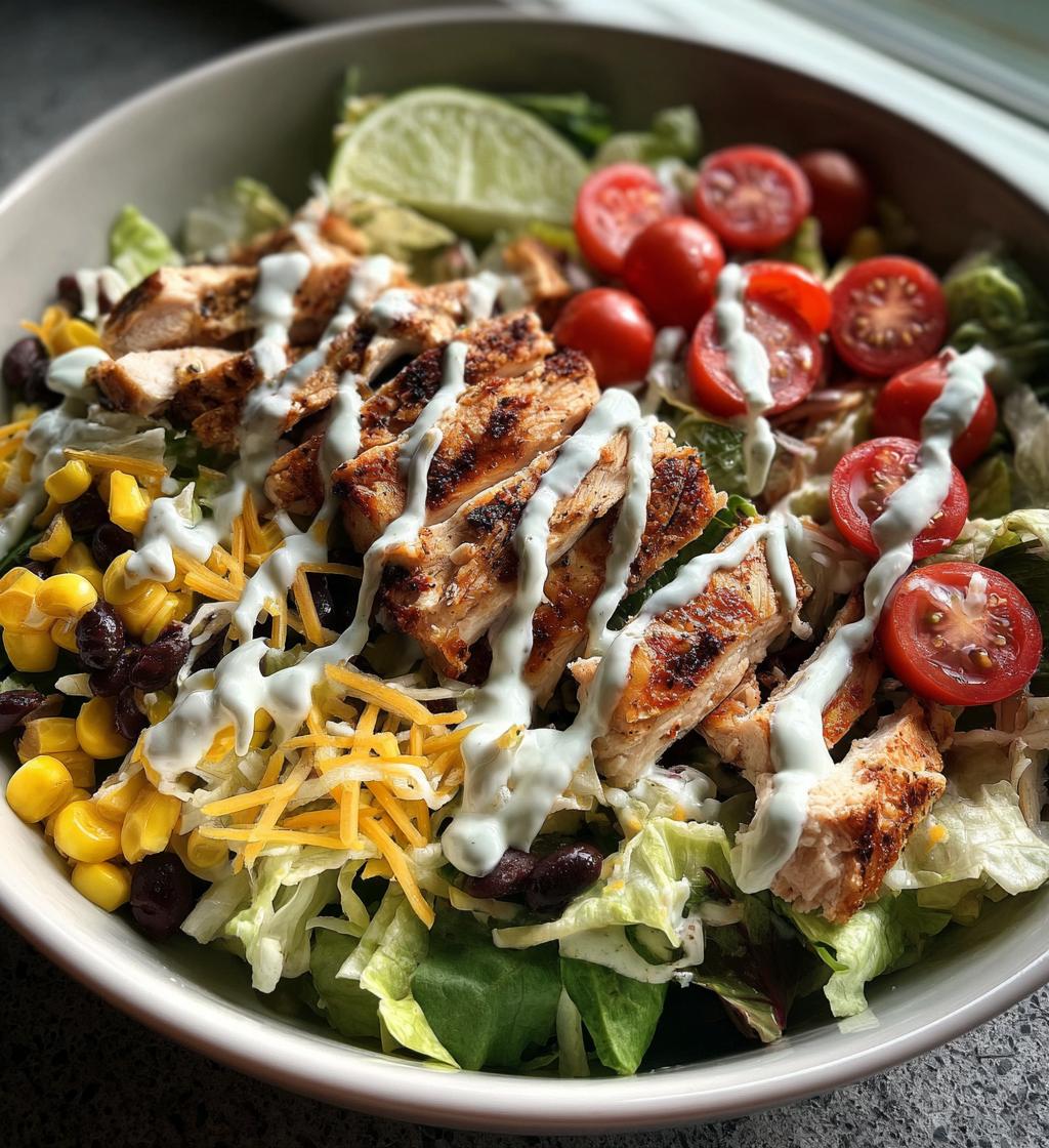 southwest chicken salad - detail 1