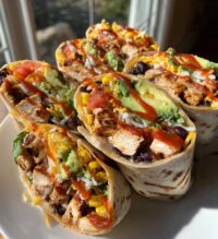 southwest grilled chicken wraps