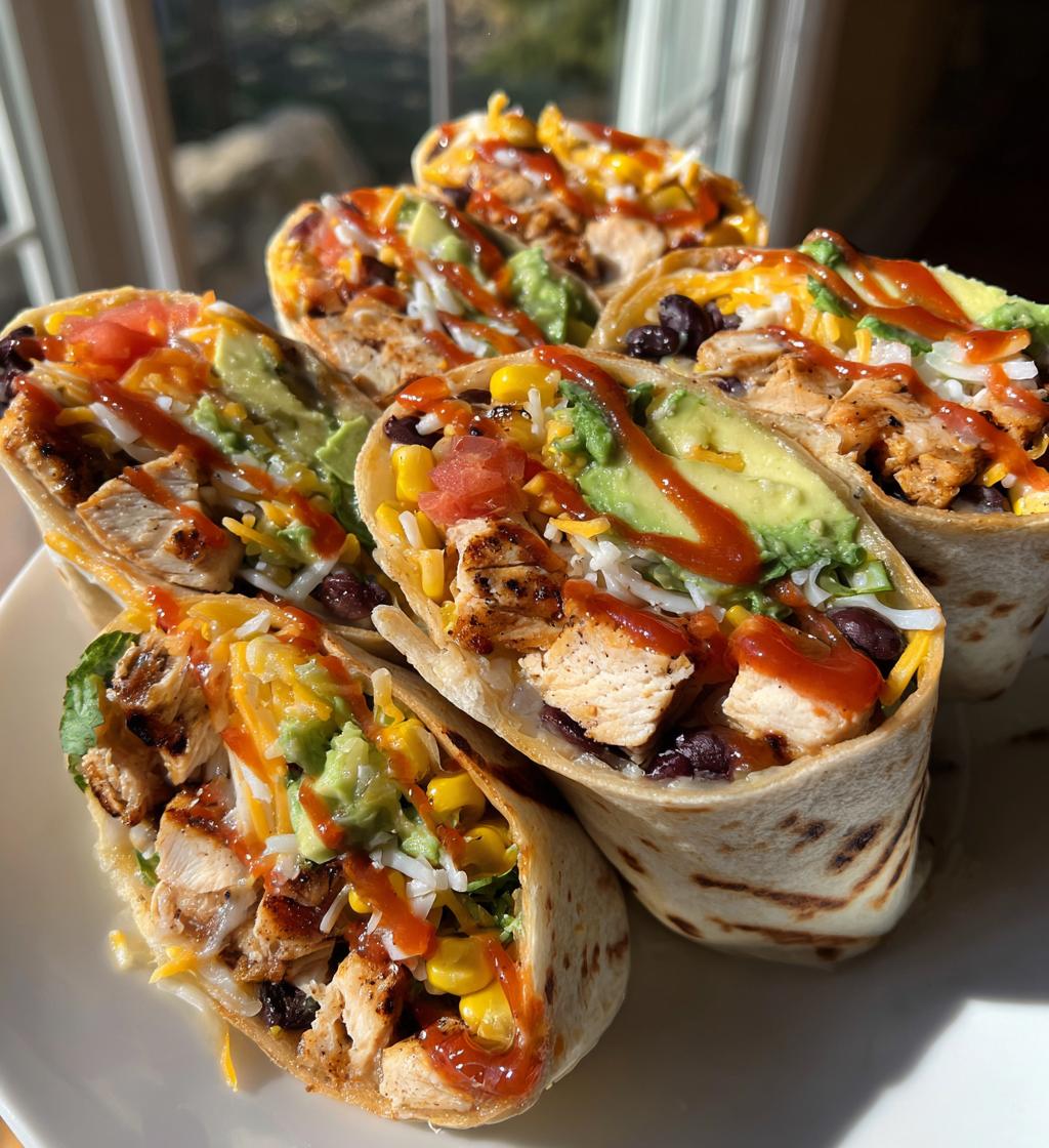 southwest grilled chicken wraps
