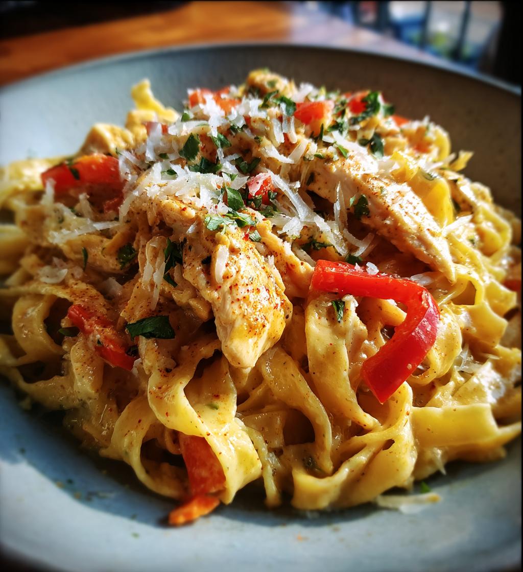 spicy cajun chicken fettuccine