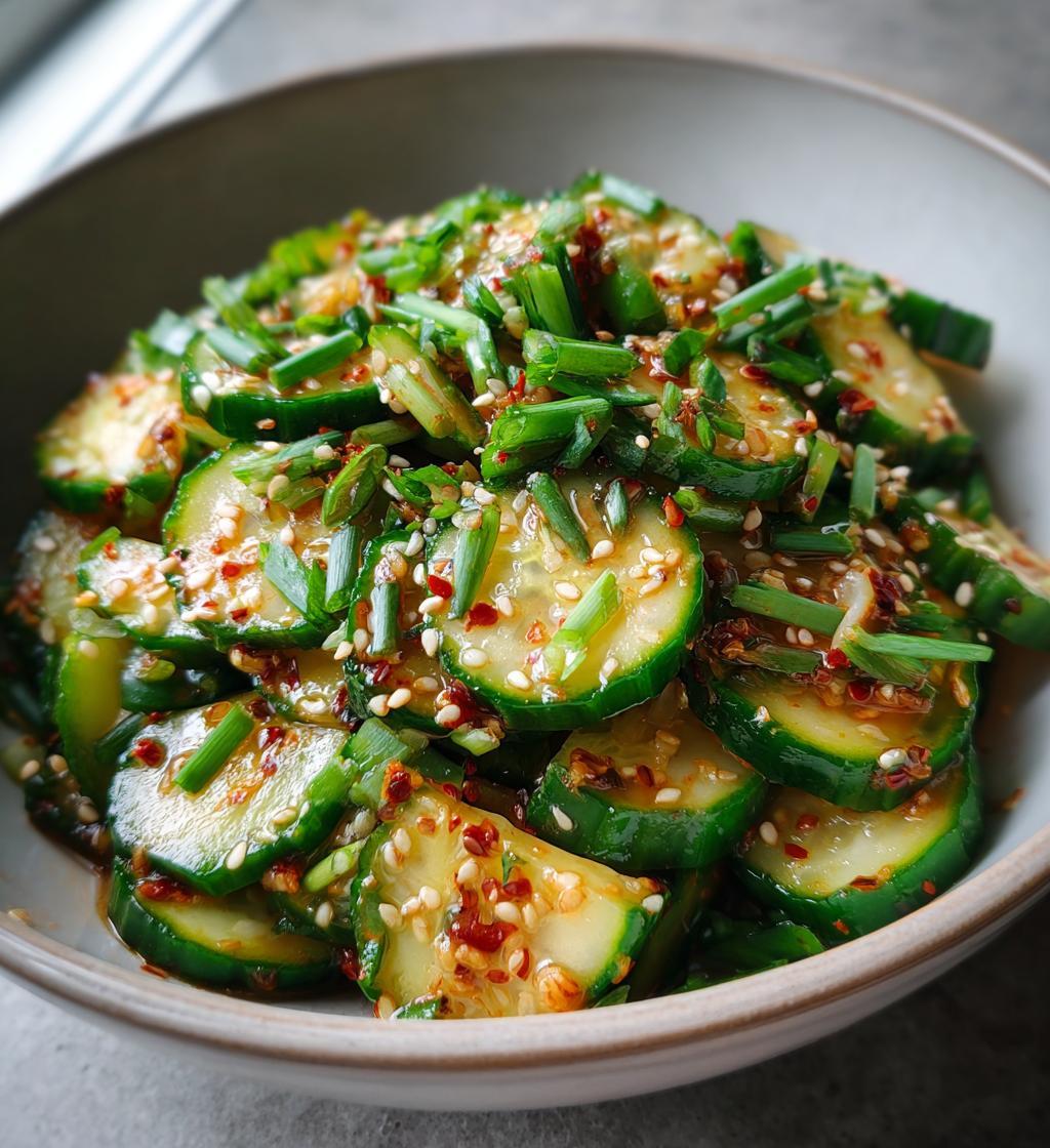 spicy cucumber salad - detail 1