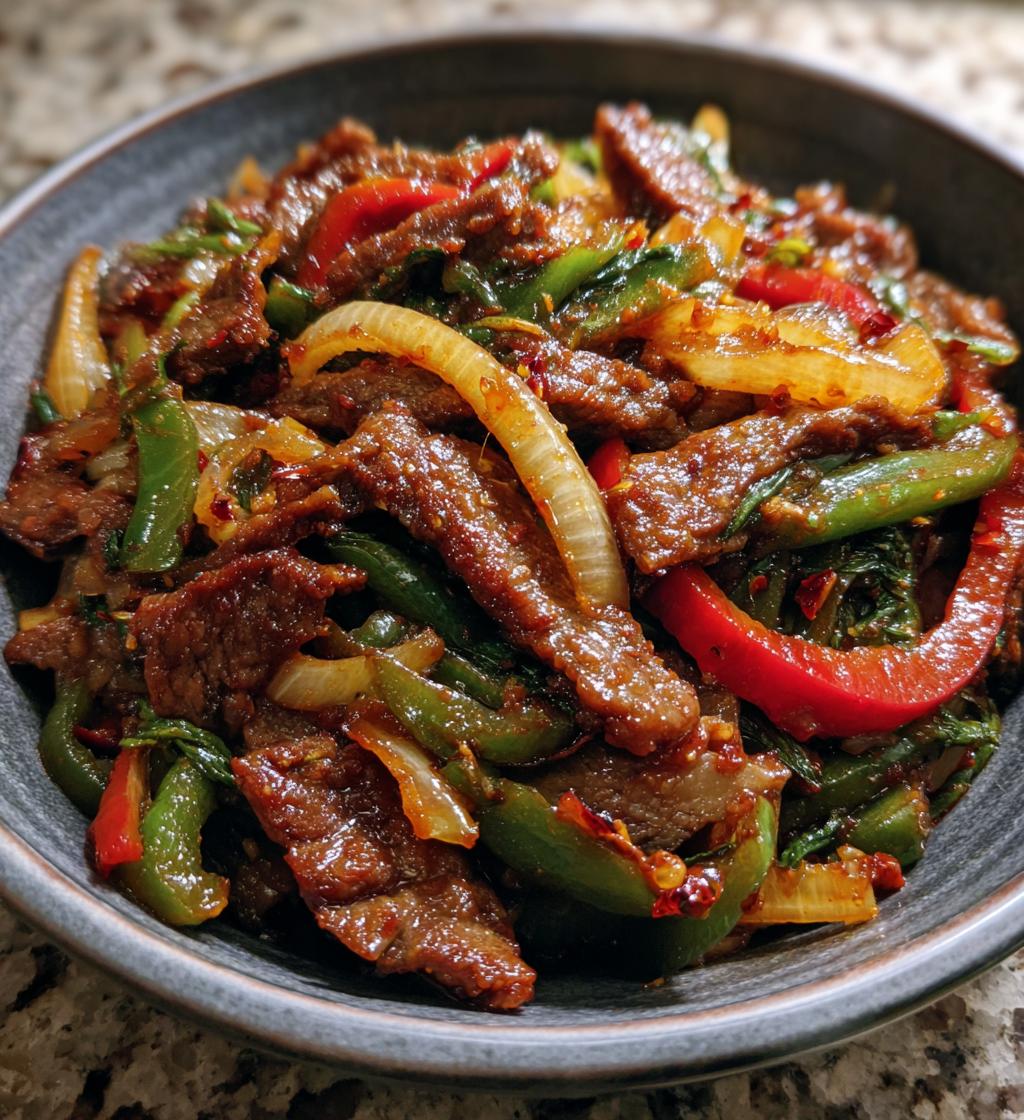 spicy firecracker beef - detail 1