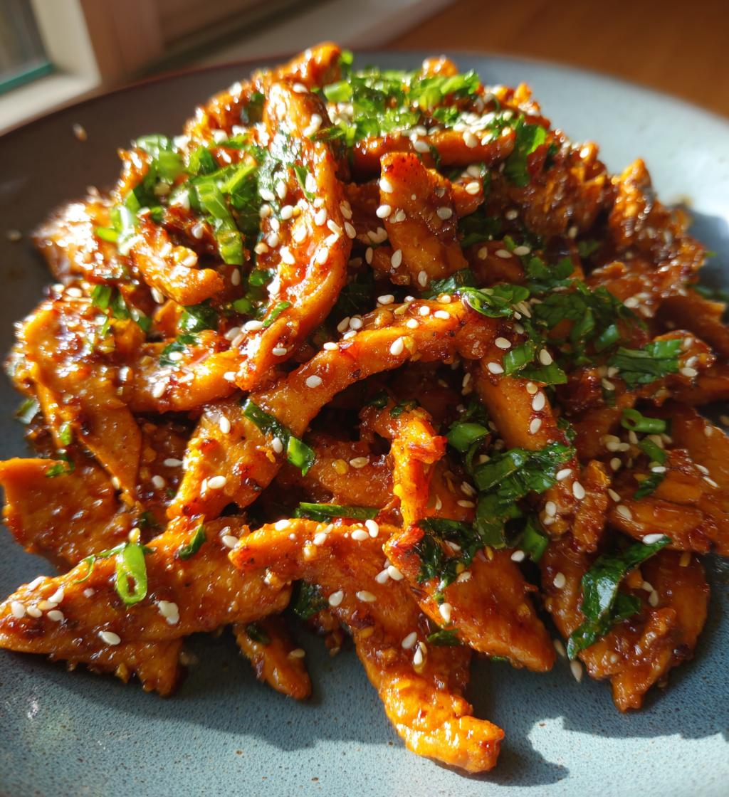 spicy ginger chicken - detail 1