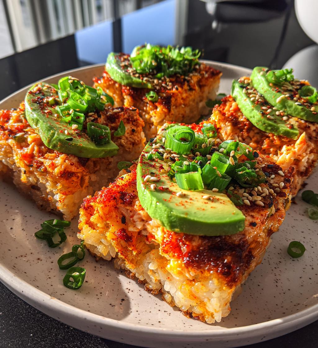spicy tuna crispy rice - detail 1