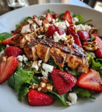 strawberry balsamic chicken salad