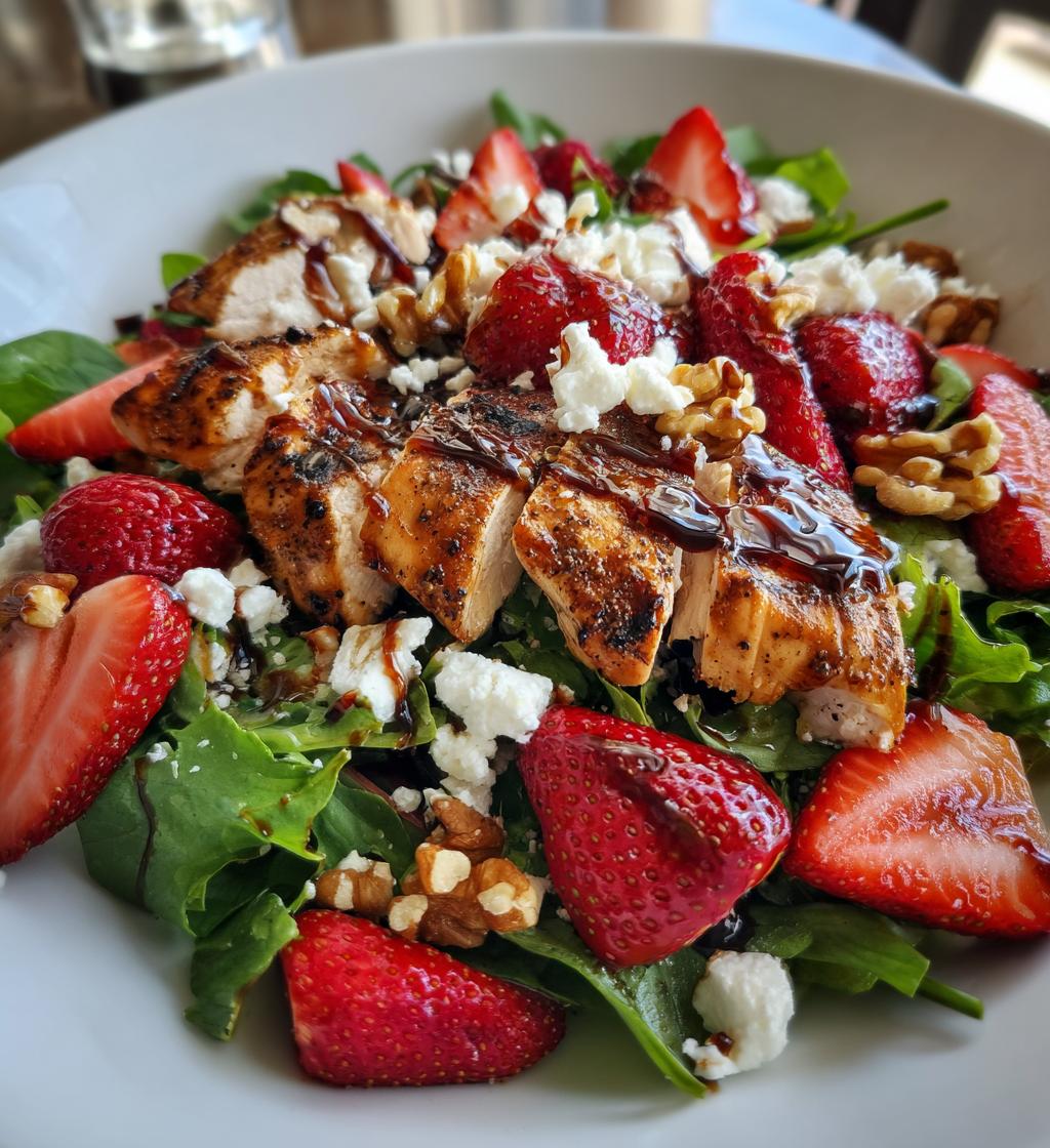 strawberry balsamic chicken salad