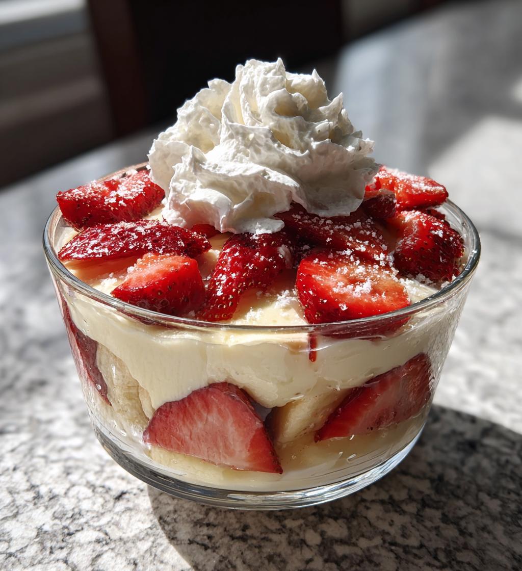 strawberry banana pudding - detail 1