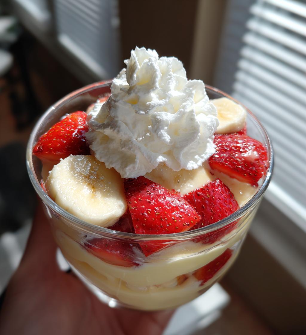 strawberry banana pudding