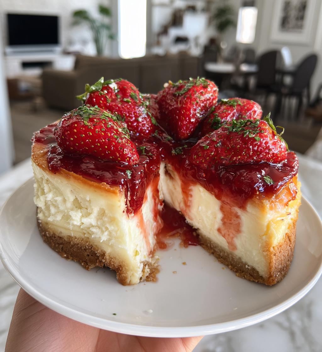 strawberry cheesecake recipe - detail 1