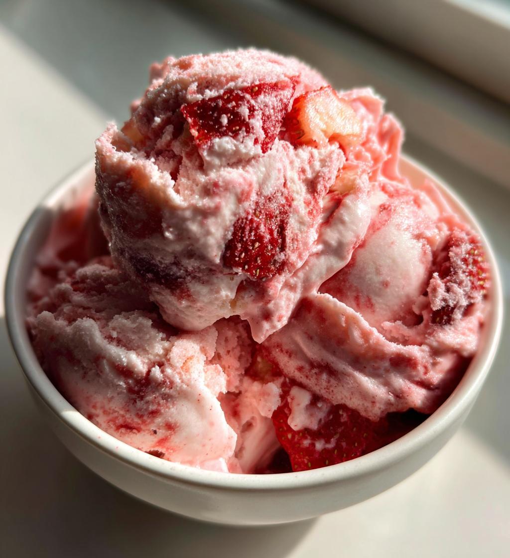 strawberry frozen yogurt