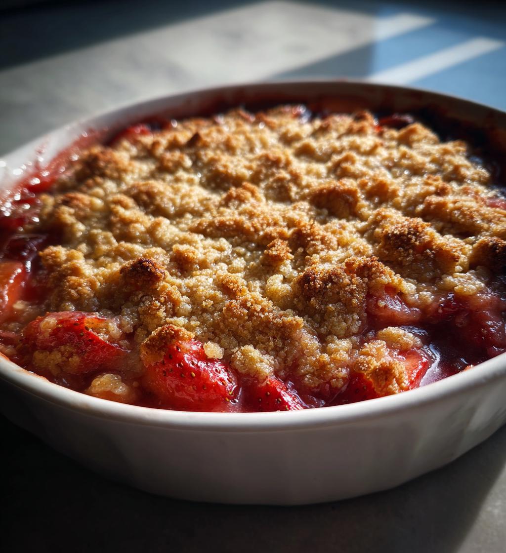 strawberry rhubarb crisp