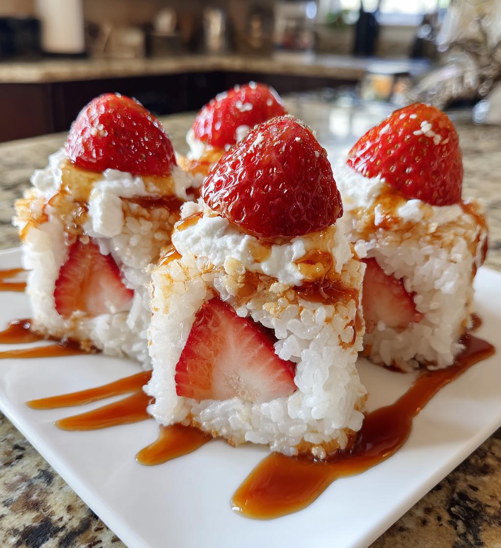 strawberry shortcake sushi